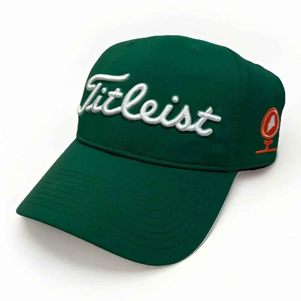 Titleist Golf Hat Adjustable Strapback Green White Korn Ferry Maine PGA Tour - Picture 2 of 10